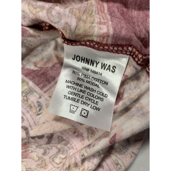 JOHNNY WAS Dragonia Longsleeve Whimsical Red Dragon Pajama Shirt Size M - Picture 7 of 7